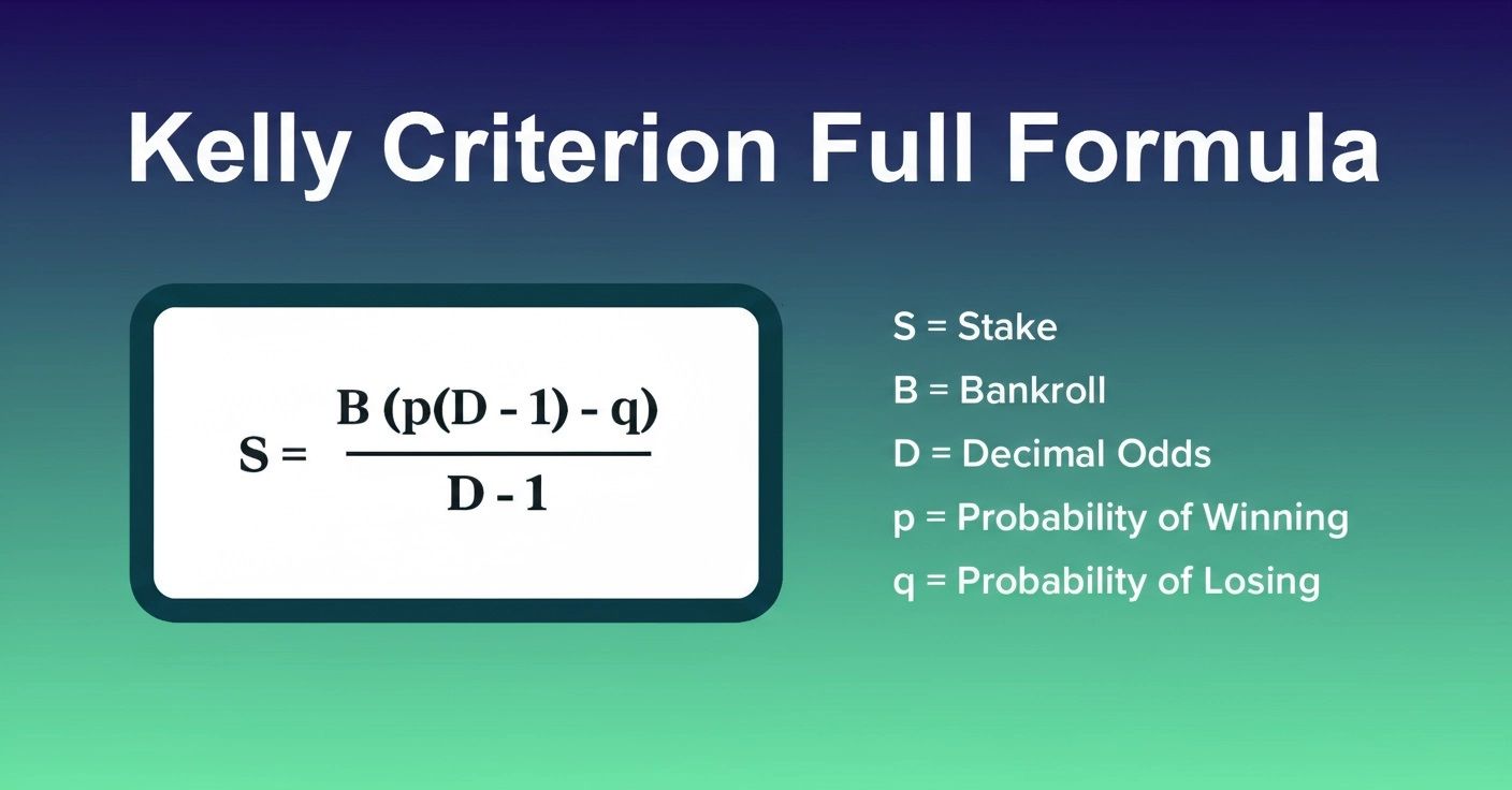 kelly criterion full formula