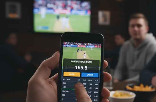 bet on total cricket in the mobile app